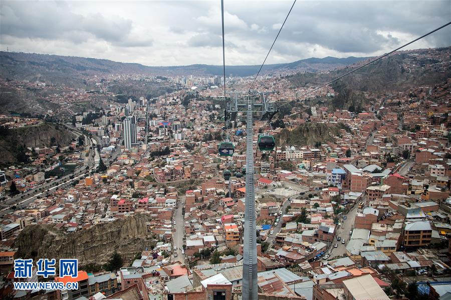 Teleférico da Bolívia em destaque