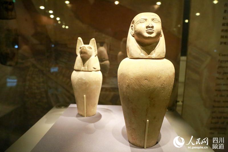 Relíquias egípcias expostas em Chengdu