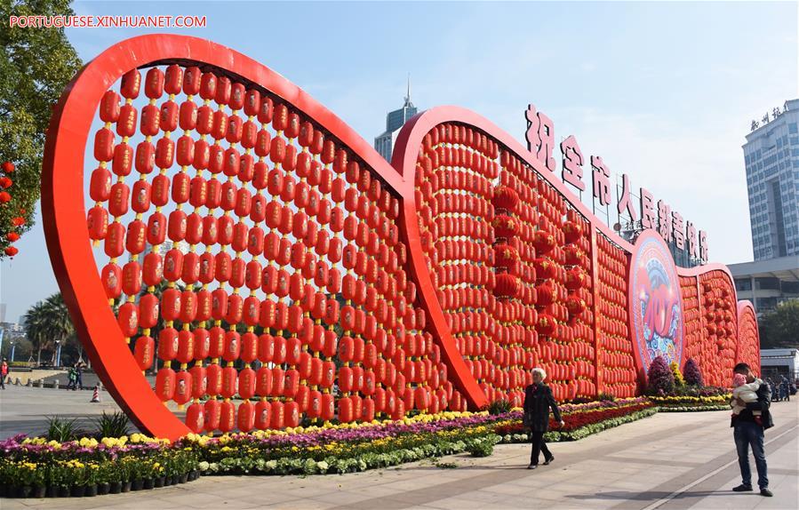 Preparativos para o Festival da Primavera por toda a China