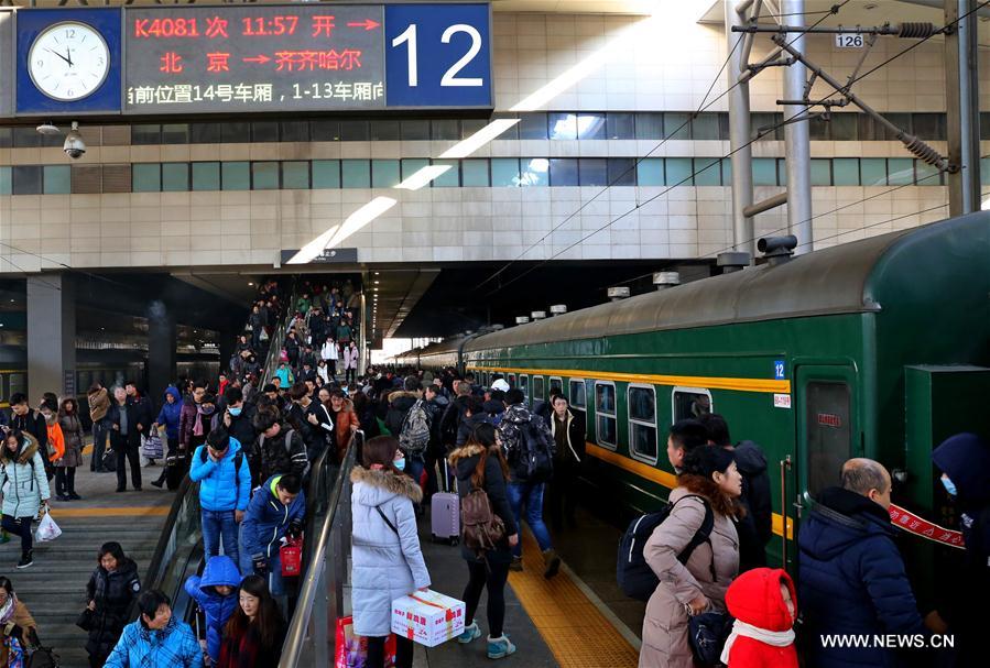 Ferrovias chinesas transportaram 52 milhões de passageiros durante o Festival da Primavera