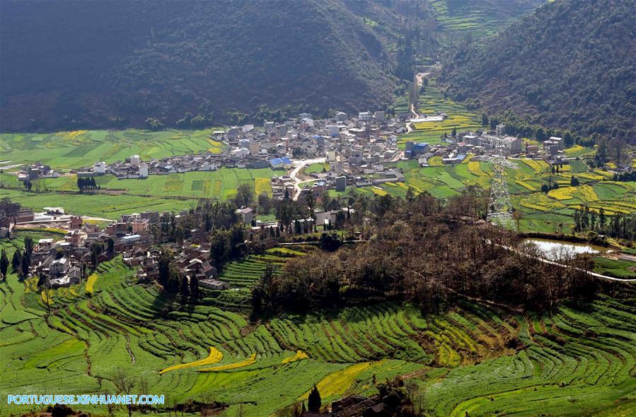 Imagens da Vila de Cuihua em Yunnan