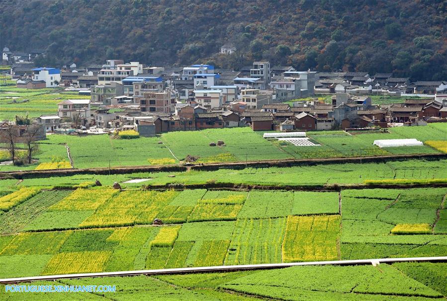 Imagens da Vila de Cuihua em Yunnan