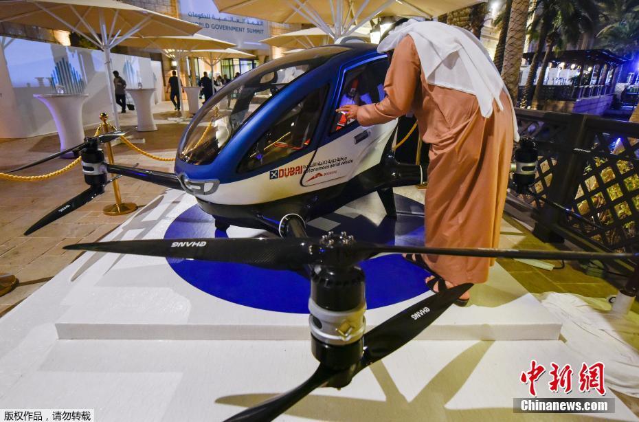 Primeiro drone tripulado fabricado pela China entrará em funcionamento em Dubai