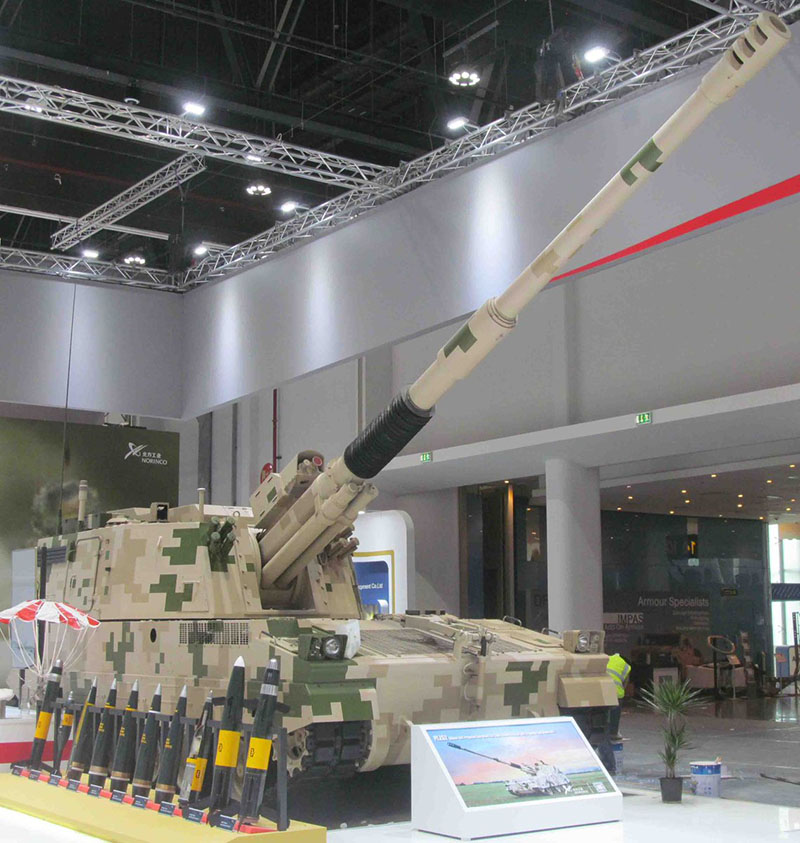 Empresas militares chinesas destacadas na exibição de defesa em Abu Dhabi