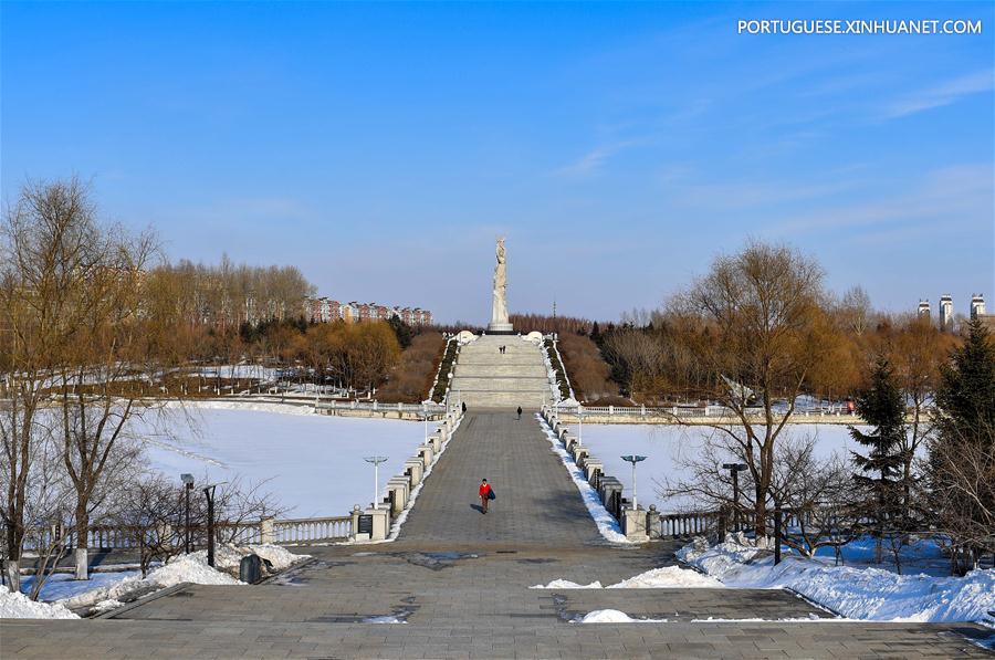 Em imagens: Parque Mundial de Esculturas em Jilin