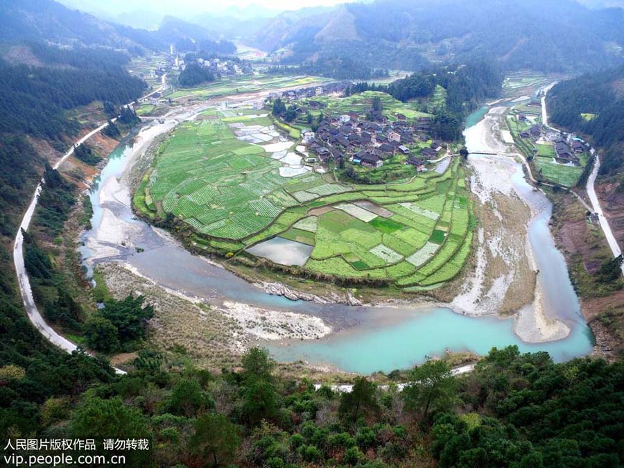 Paisagem primaveril de Guizhou