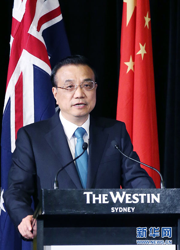 Premiê chinês pede cooperação local mais estreita com Austrália
