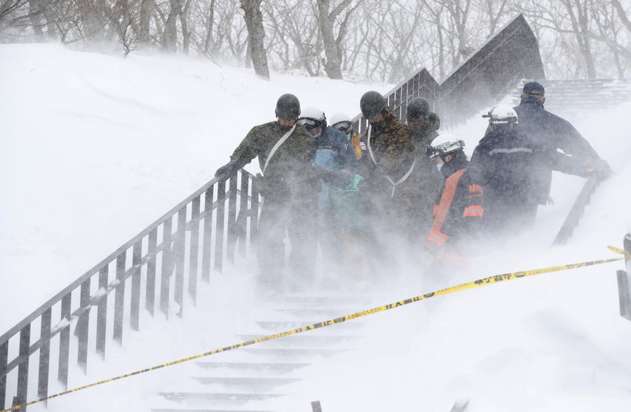 Avalanche no Japão deixa 8 mortos e 40 feridos