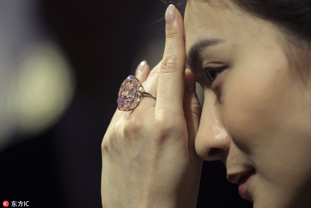 Diamante “Pink Star” será leiloado por mais de 60 milhões de dólares em Hong Kong