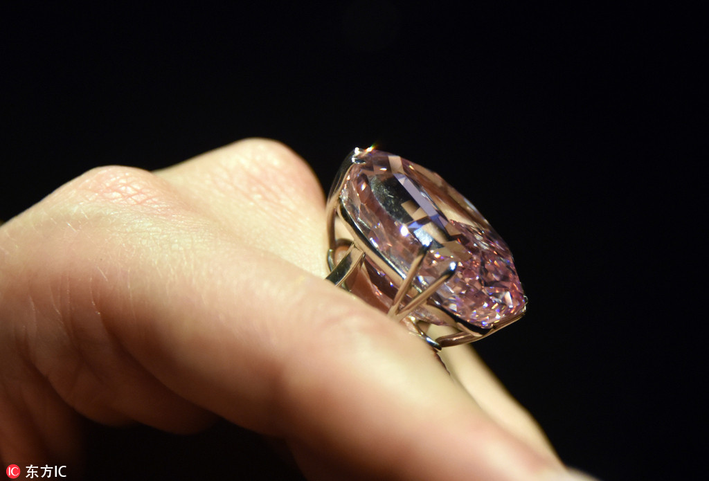 Diamante “Pink Star” será leiloado por mais de 60 milhões de dólares em Hong Kong