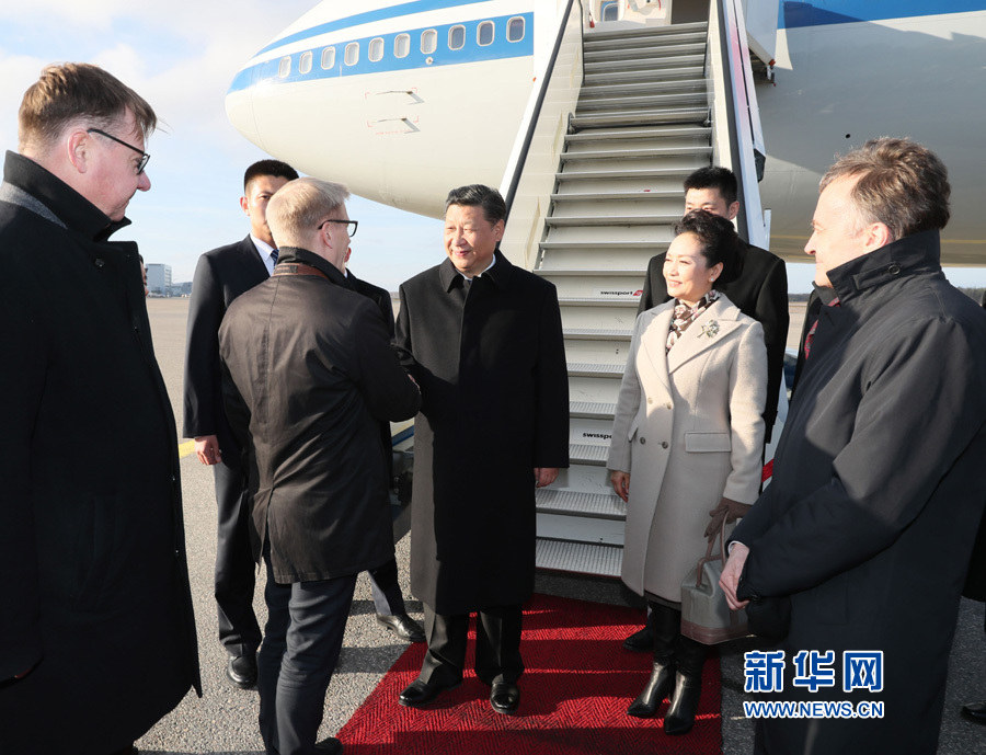 Presidente chinês chega à Finlândia para visita de Estado