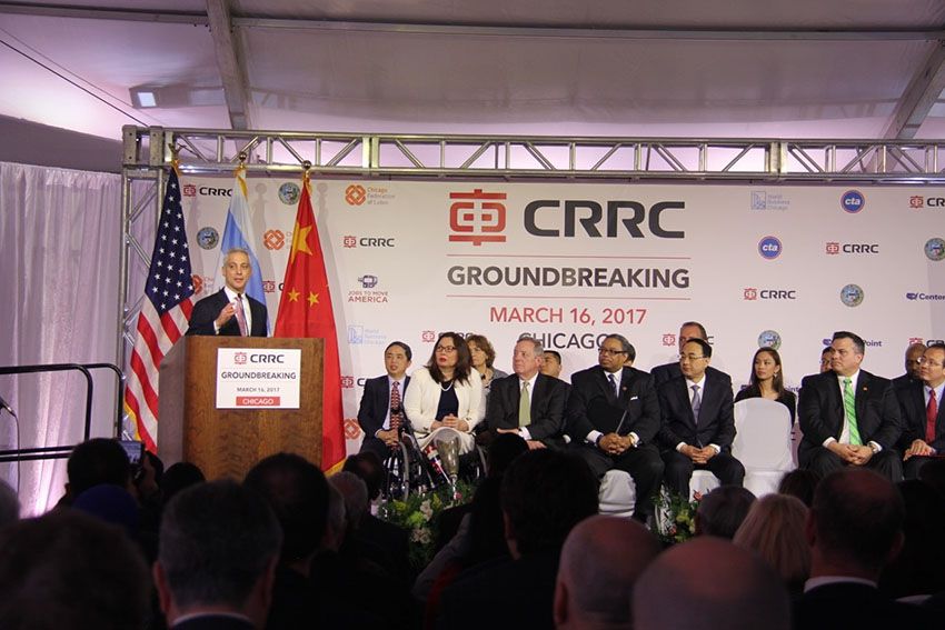CRRC reforça presença da indústria chinesa de construção de transportes ferroviários nos EUA