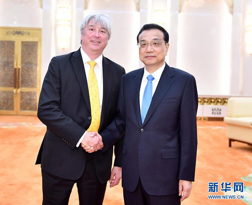 Primeiro-ministro chinês reúne-se con presidente da WorldSkills International