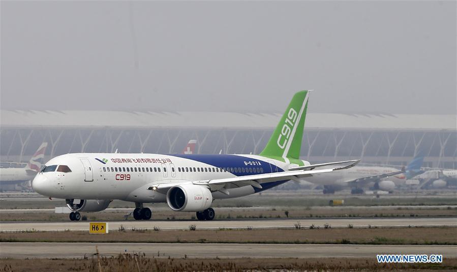Avião de passageiros C919 fabricado pela China decolará em breve