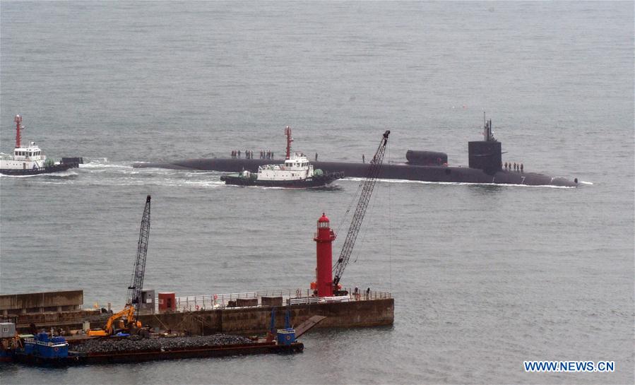 Submarino nuclear dos EUA chega à Coreia do Sul em período de tensão