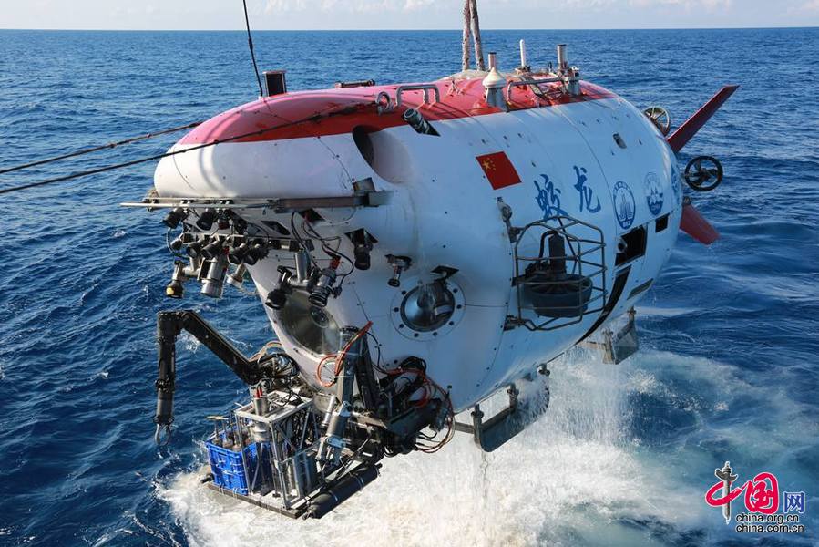 Submersível chinês Jiaolong completa segundo mergulho no Mar do Sul da China
