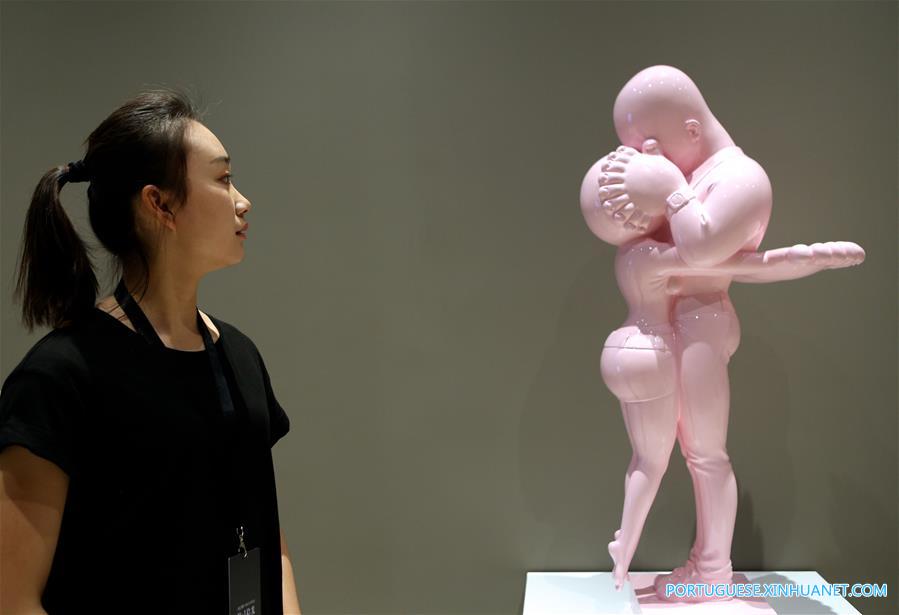 Exposição de arte sobre o espírito das mulheres em Beijing