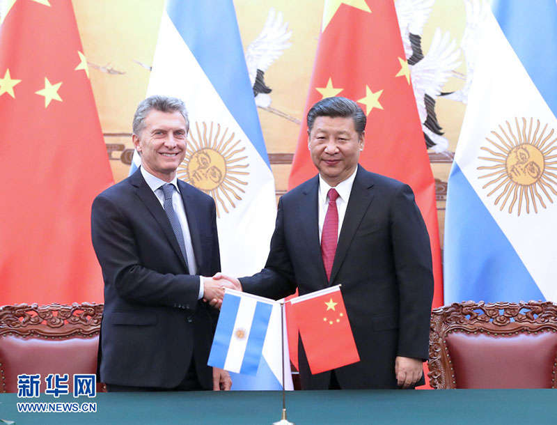 China e Argentina prometem reforçar laços bilaterais