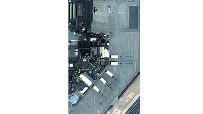 Satélite chinês revela fotos da Base da Força Aérea Nellis dos EUA