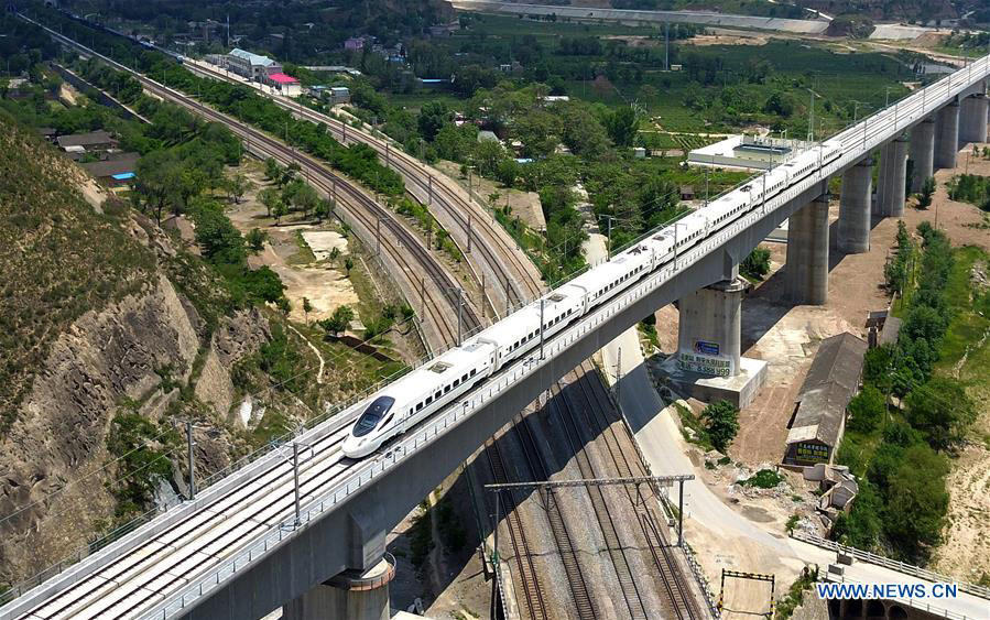 Linha ferroviária de alta velocidade Baoji-Lanzhou realiza viagens testes