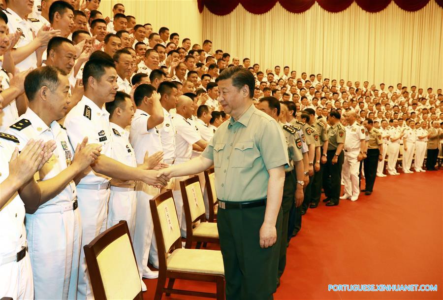 Presidente chinês enfatiza construção de uma Marinha 