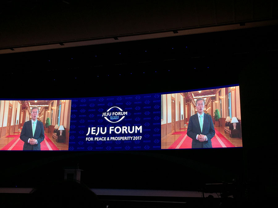 Fórum Jeju realizado na Coreia do Sul