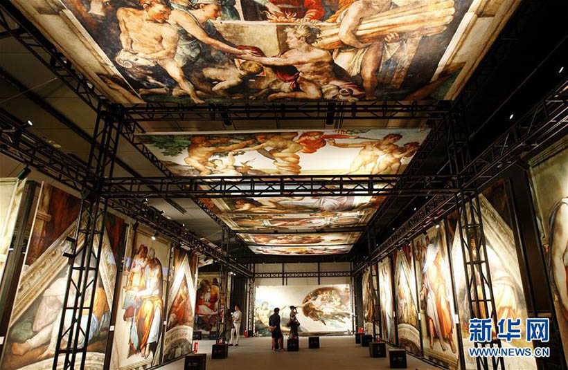 Frescos de Michelangelo recriados em Shanghai