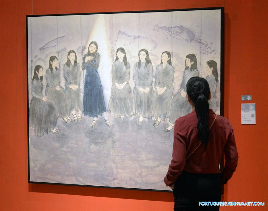 Exposição de arte exibe trabalhos de graduados em Hangzhou no leste da China