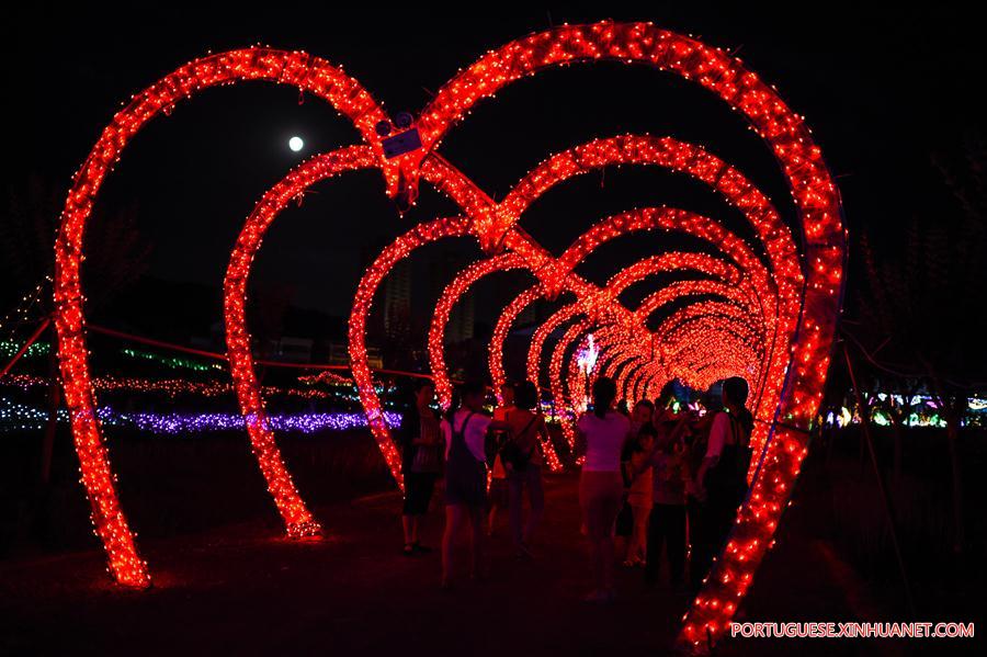 Festival de luzes começa em Guizhou, no sudoeste da China