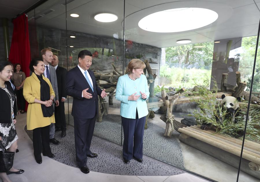 Presidente Xi Jinping presente na inauguração do Jardim do Panda em Berlim