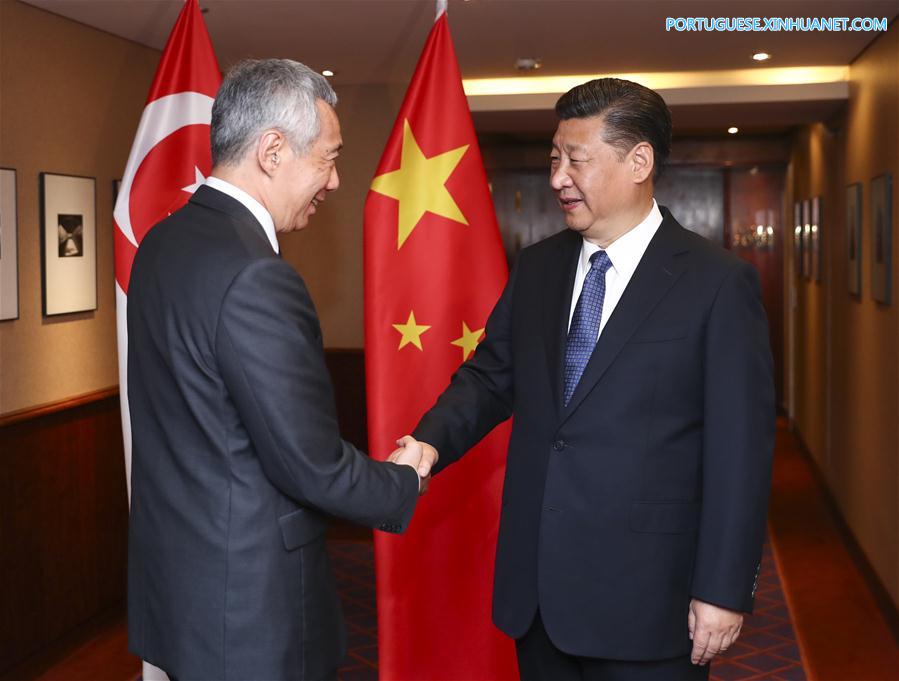 Presidente chinês pede entendimento mútuo com Cingapura sobre interesses essenciais e principais preocupações