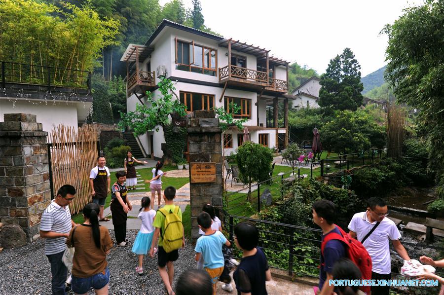 Em imagens: Desenvolvimento do turismo local e economia familiar no leste da China