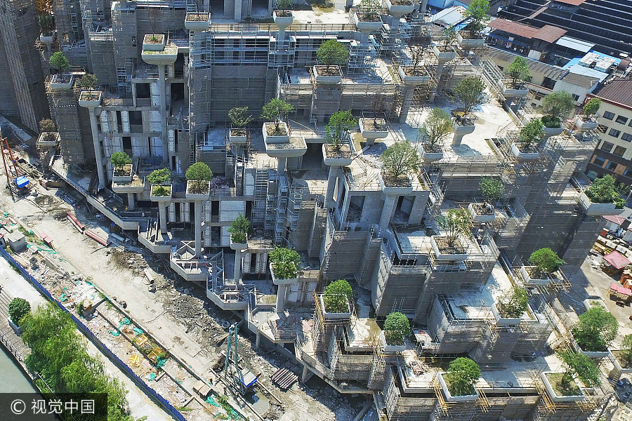 “Jardins Suspensos da Babilônia”: o peculiar complexo comercial e hoteleiro nas margens do rio Suzhou, em Shanghai