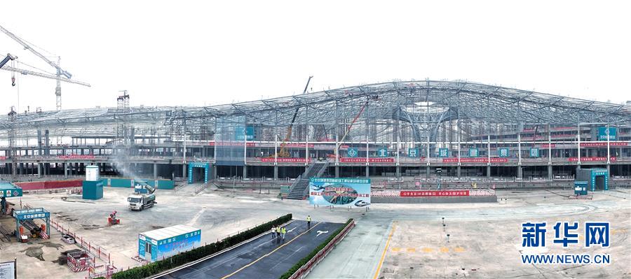 Construção do novo aeroporto de Beijing prossegue em ritmo acelerado