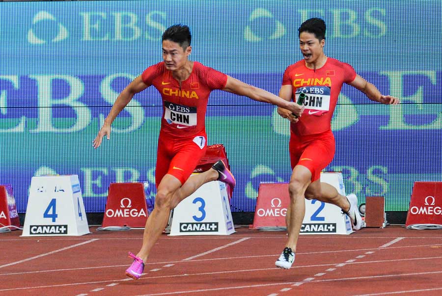 China garante vitória nos 4x100 metros de revezamento do sexo masculino no Mônaco