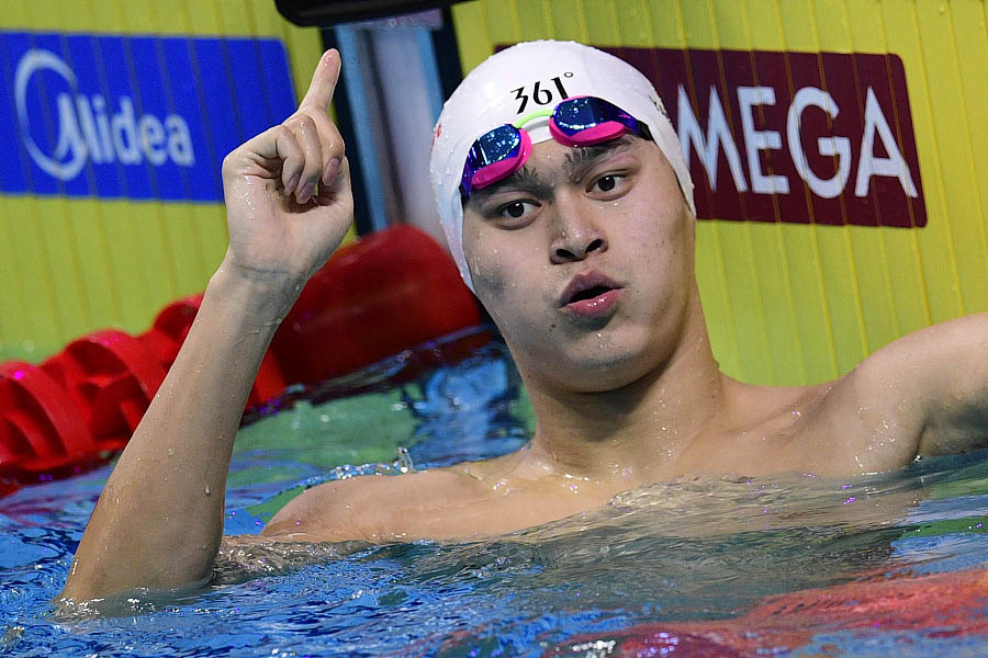 Sun Yang conquista primeiro título nos 200m livres no Campeonato Mundial