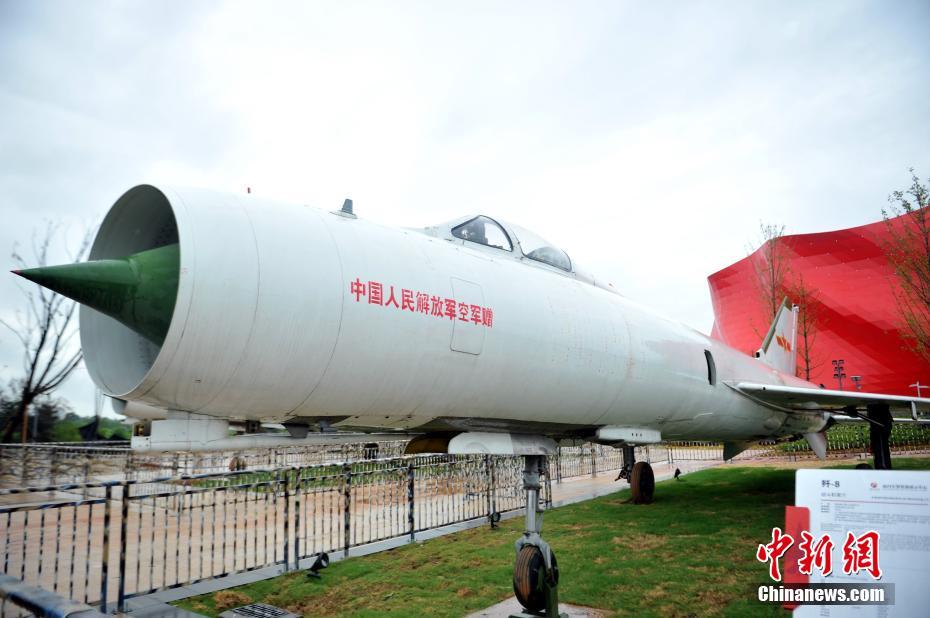 Vista aérea do parque temático militar em Nanchang