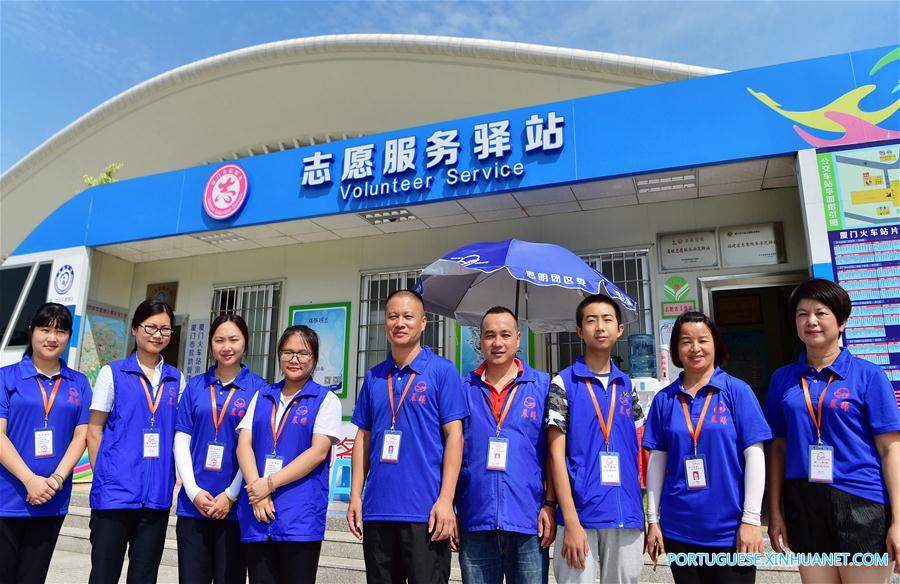 Xiamen abre estações de serviços voluntários para saudar a próxima Cúpula do BRICS