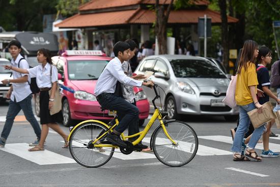 Bicicletas compartilhadas chegam à Tailândia