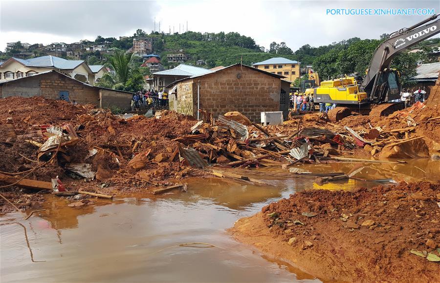 Presidente de Serra Leoa declara luto nacional de 7 dias pelas vítimas de deslizamento de terra
