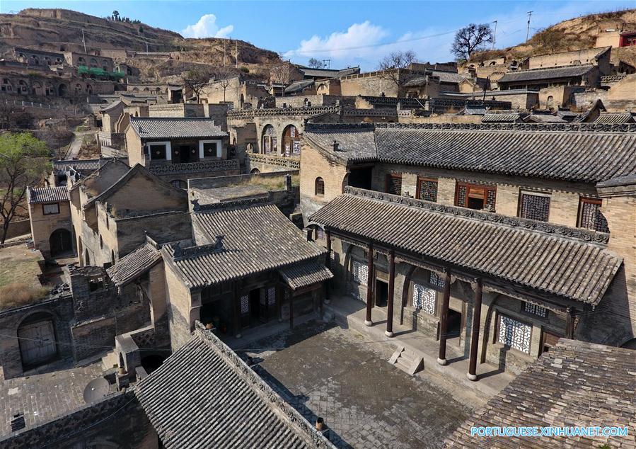 Paisagens das aldeias de Shanxi, no norte da China