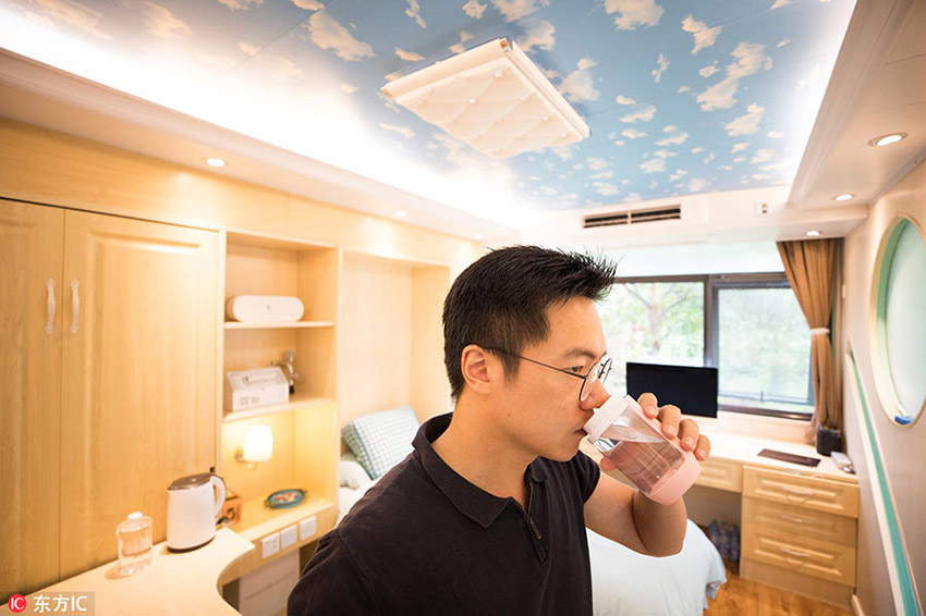 Empresário de Hangzhou transforma contentor em apartamento