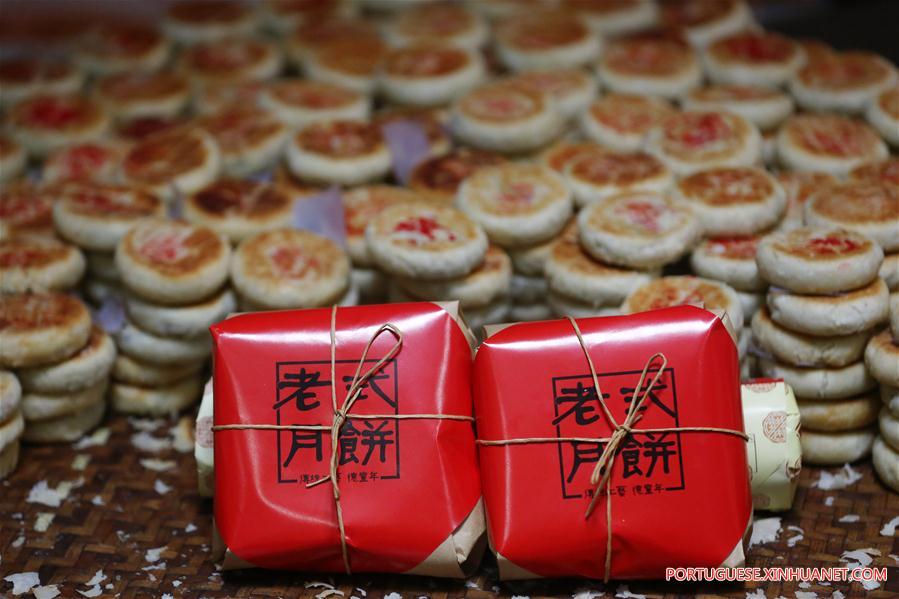 Bolinhos da lua com características tradicionais de Anhui