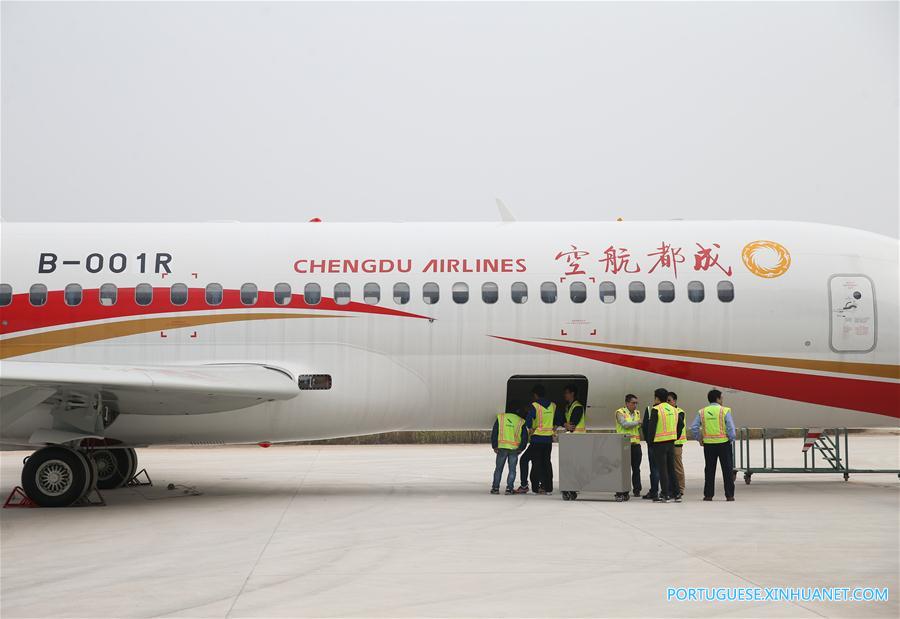 Avião regional da China em produção em massa