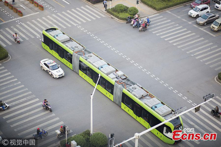 Hunan acolhe teste de ônibus inteligente