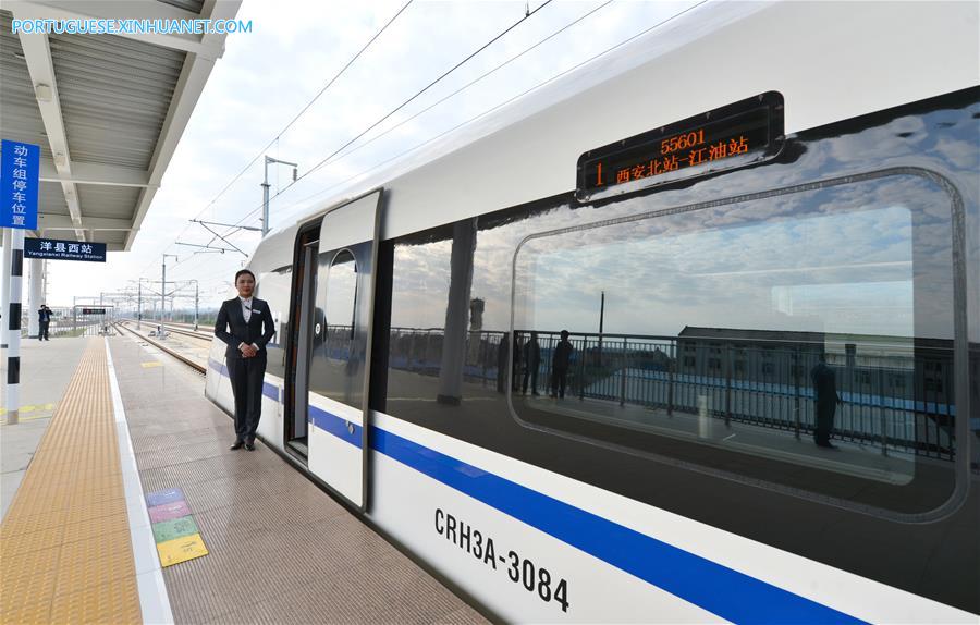 Ferrovia de alta velocidade Xi'an-Chengdu entra em fase de inspeção