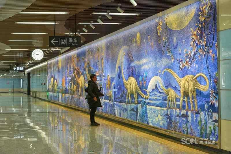 Galeria: Murais da nova linha do metrô em Chengdu