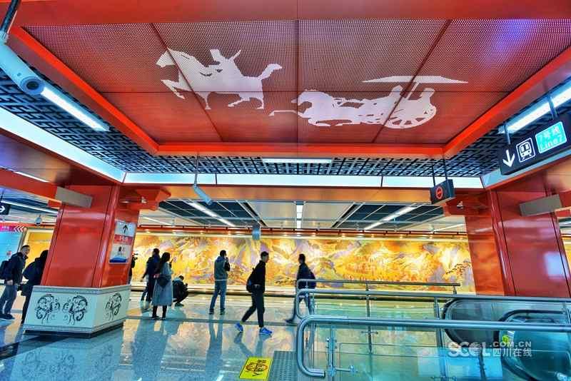 Galeria: Murais da nova linha do metrô em Chengdu