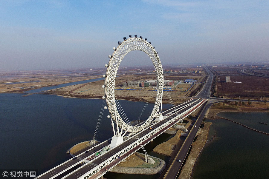 Maior roda gigante sem eixo do mundo construída na China