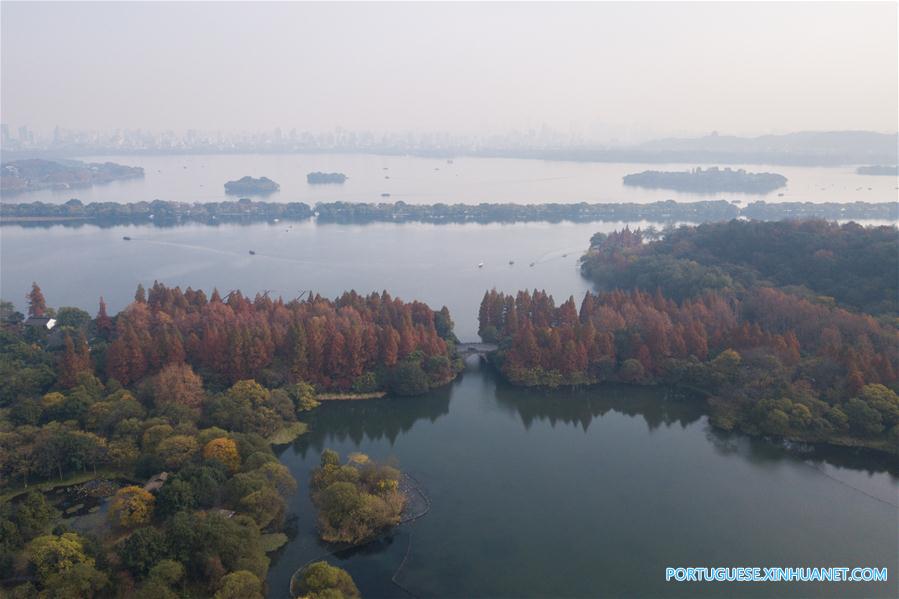 Em imagens: Lago do Oeste em Hangzhou, no leste da China